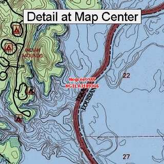   Topographic Quadrangle Map   Negreet SW, Louisiana (Folded/Waterproof