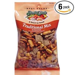 Snak Club Traditional Mix, 9 Ounces Bags (Pack of 6)  