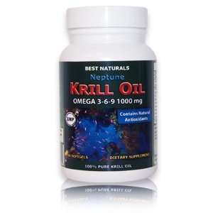  Best Naturals Neptune Krill Oil, 500 mg, 60 Softgels (100% 