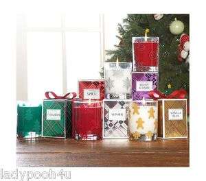 Slatkin & Co. Set 5 Holiday Scented 9.5 oz Candles Boxes Spice Winter 