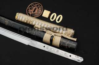   Quality Dragon Tsuba Japanes Katana Sharp Blade Cut Bamboo Edge Sword