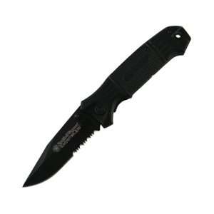 Smith & Wesson SWEX2S Extreme Ops. Knife with 40% Serrated Drop Point 