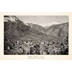  Manitou Springs Colorado Landscape Cityscape Mountain Historic Town 