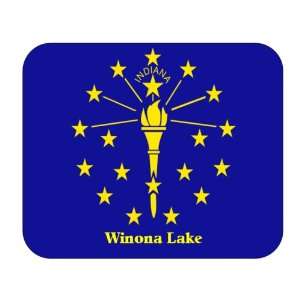  US State Flag   Winona Lake, Indiana (IN) Mouse Pad 
