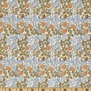  44 Wide Morris Mania Fleurette Sage Fabric By The Yard 