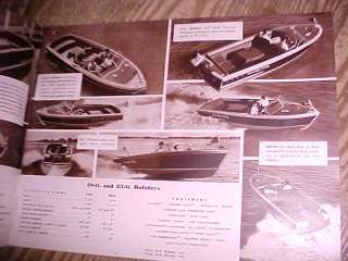 sweet 1951 Chris Craft Catalog CLASSIC Wood Boats  
