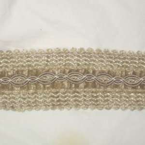  Conso 1 3/8 inch Newcastle braided scroll gimp  6 yards 