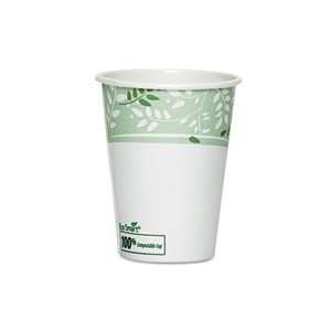  EcoSmart Hot Cups, Paper w/PLA Lining, Viridian, 8 oz 