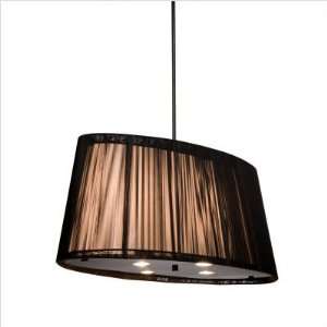  Claremont II Oval Eight Light Pendant in Chrome