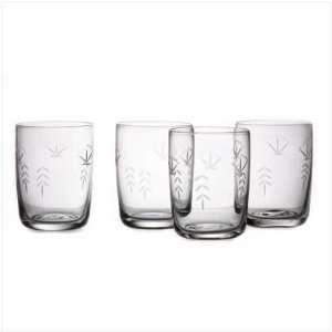  Set 4 Old Fashioned Glasses   Clearance