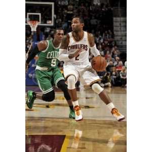 Boston Celtics v Cleveland Cavaliers Mo Williams and Rajon Rondo 