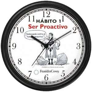  Habit 1   Proactive Man (Spanish Text)   Wall Clock from 