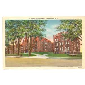  1940s Vintage Postcard St. Bernards Seminary Rochester 