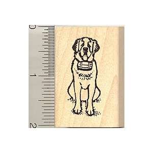  St. Bernard Dog Rubber Stamp   Wood Mounted Arts, Crafts 