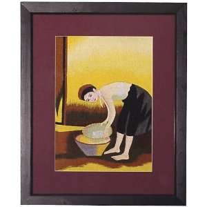   Paintings with Frames   22 x 17 Washing Rice   GP18