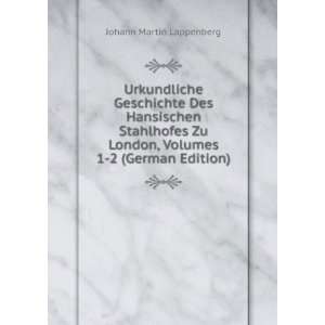   German Edition) Johann Martin Lappenberg  Books