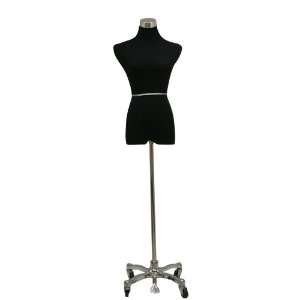  Female 3/4 Dress / Slacks Form Black With Chrome Rolling 