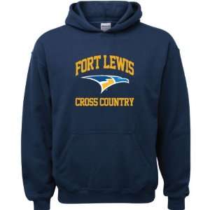  Fort Lewis College Skyhawks Navy Youth Cross Country Arch 