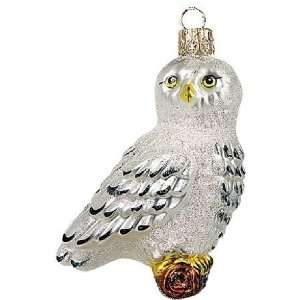  Wildlife Arctic Owl Polish Glass Christmas Ornament