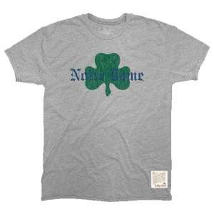  Notre Dame Fighting Irish Streaky Grey Retro Brand Vintage 