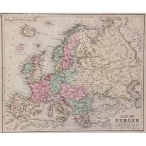  Warren Map of Europe (1878)