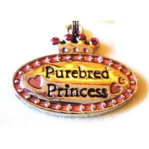  Purebred Princess Pet Collar Charm Tag Lines By Ganz 
