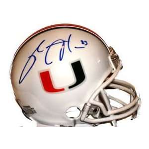 Sinorice Moss Autographed U of Miami Riddell Mini Helmet