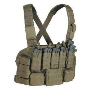  Vooodoo Tactical Chest Rig Coyote Brown W/ 5 Mag Pouches 
