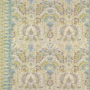  Tamerlane Cotton Print   Aquamarine Indoor Multipurpose 