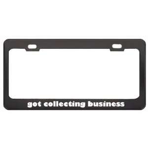 Got Collecting Business Cards? Hobby Hobbies Black Metal License Plate 