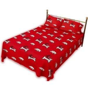  College Covers ARKSS Arkansas Printed Sheet Set in Solid 