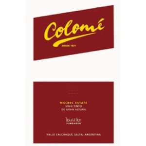  2009 Colome Estate Calchaqui Valley, Malbec 750ml 