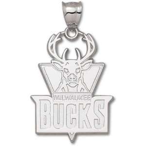  Milwaukee Bucks Solid Sterling Silver Buck Logo Giant 