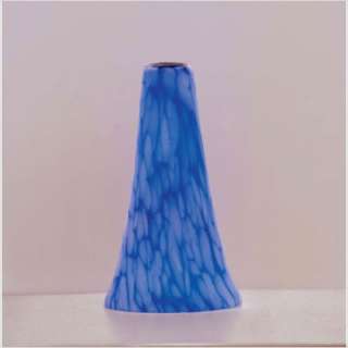   Wall Sconce with Flare Shaped Shade in Blue Cloud Glass 2911  