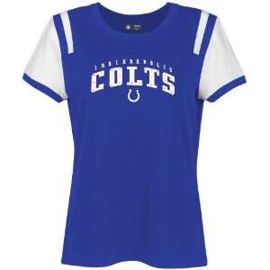   Colts Ladies Royal Blue Play Action Premium T shirt