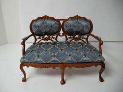 Dollhouse Famous Maker Furniture 6430 Victorian Settee WN  