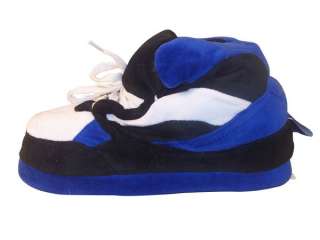 Happy Feet Slippers, Black/Blue and White Color, Sizes Small, New With 