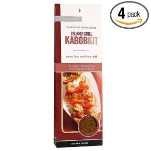 Urban Accents Island Grill Kabob Kit, 1 Ounce Packages (Pack of 4)