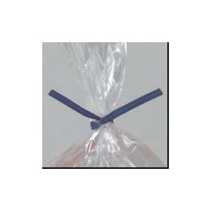  3/16 x 6 Blue Paper Poly Bag Ties