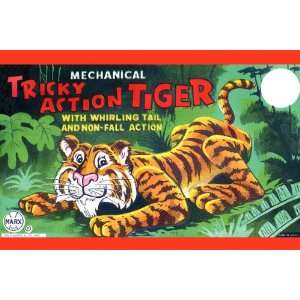  Tricky Action Tiger 16X24 Giclee Paper
