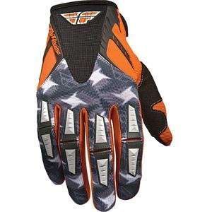    Fly Racing Youth Kinetic Gloves   2011   5/Orange/Grey Automotive