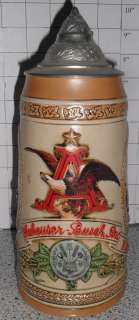 Anheuser Bush, Inc. Collectors Lidded Stein H Series 95686  
