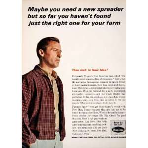  1966 Ad New Idea Spreader Agriculture Farming Machinery 