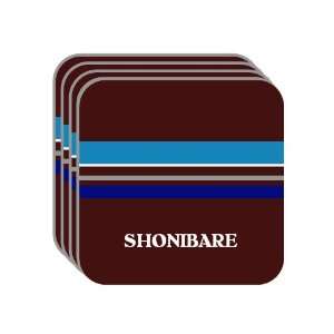 Personal Name Gift   SHONIBARE Set of 4 Mini Mousepad Coasters (blue 