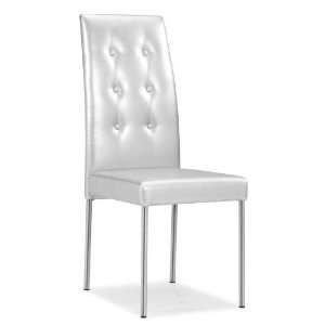  Zuo Modern Tuft Dining Chair Silver