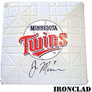  Ironclad Minnesota Twins Joe Mauer Autographed Base with 