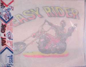 1969 Royal Prints Easy Rider Columbia Pictures Iron On  