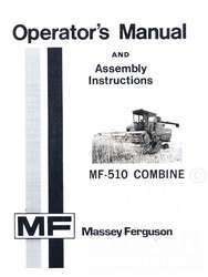 MASSEY FERGUSON MF 510 MF510 Combine Operators Manual  