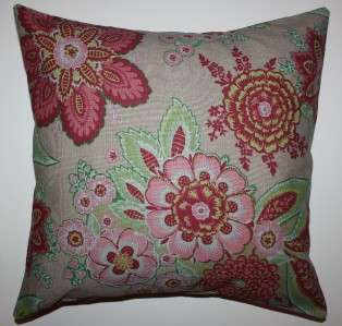 Throw Pillow Sham/Cover 18x18 Floral/Pink Taupe  