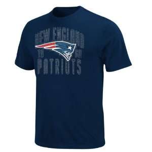    New England Patriots Navy Team Shine III T Shirt